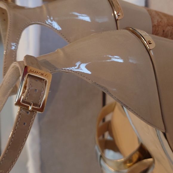 Jimmy Choo espadrille sandal mixed metallic sz 36 - Picture 5 of 11